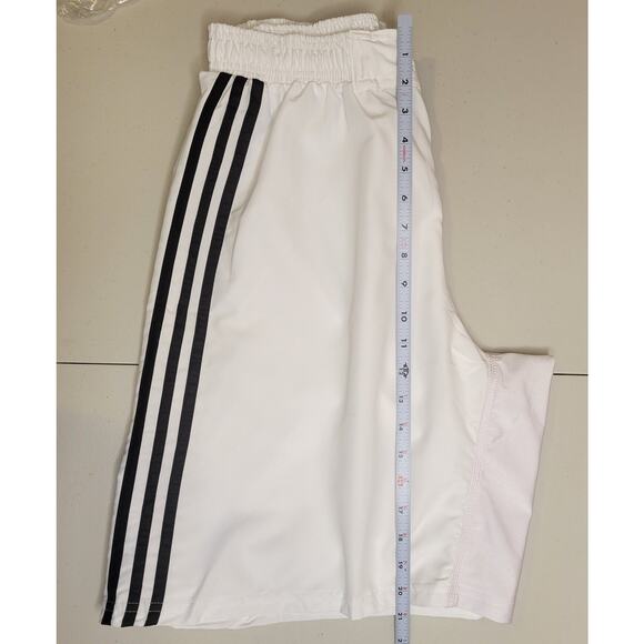 Adidas Shorts Men Size XL Wrestling 3 stripes Spellout Elastic Waist Drawstring - Picture 9 of 10